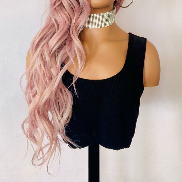 Very Pretty “Put On & Go” Pearl Pink 28” Premium Fiber Headband Wig - Picture 2 of 9